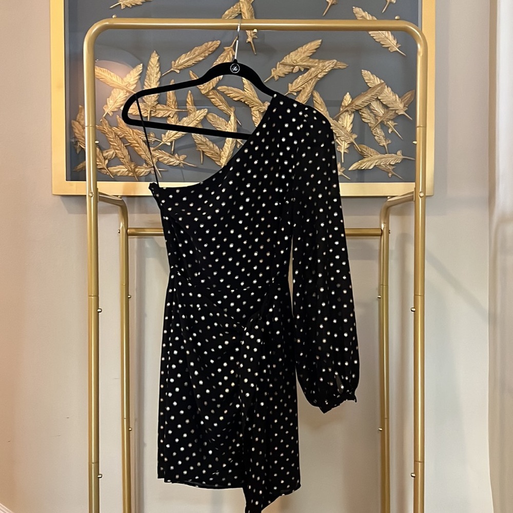 Yumi Kim - Studio 54 Dress in Hotspot Black & Gold - Picture 4 of 8